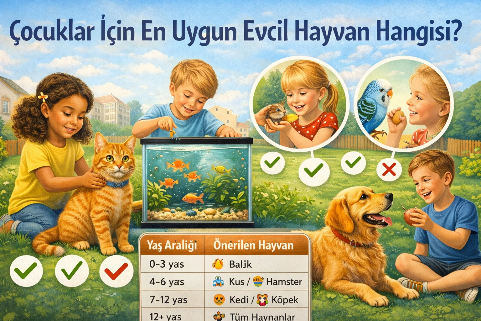 Çocuklar İçin En Uygun Evcil Hayvan Hangisi? (2026 Rehber)