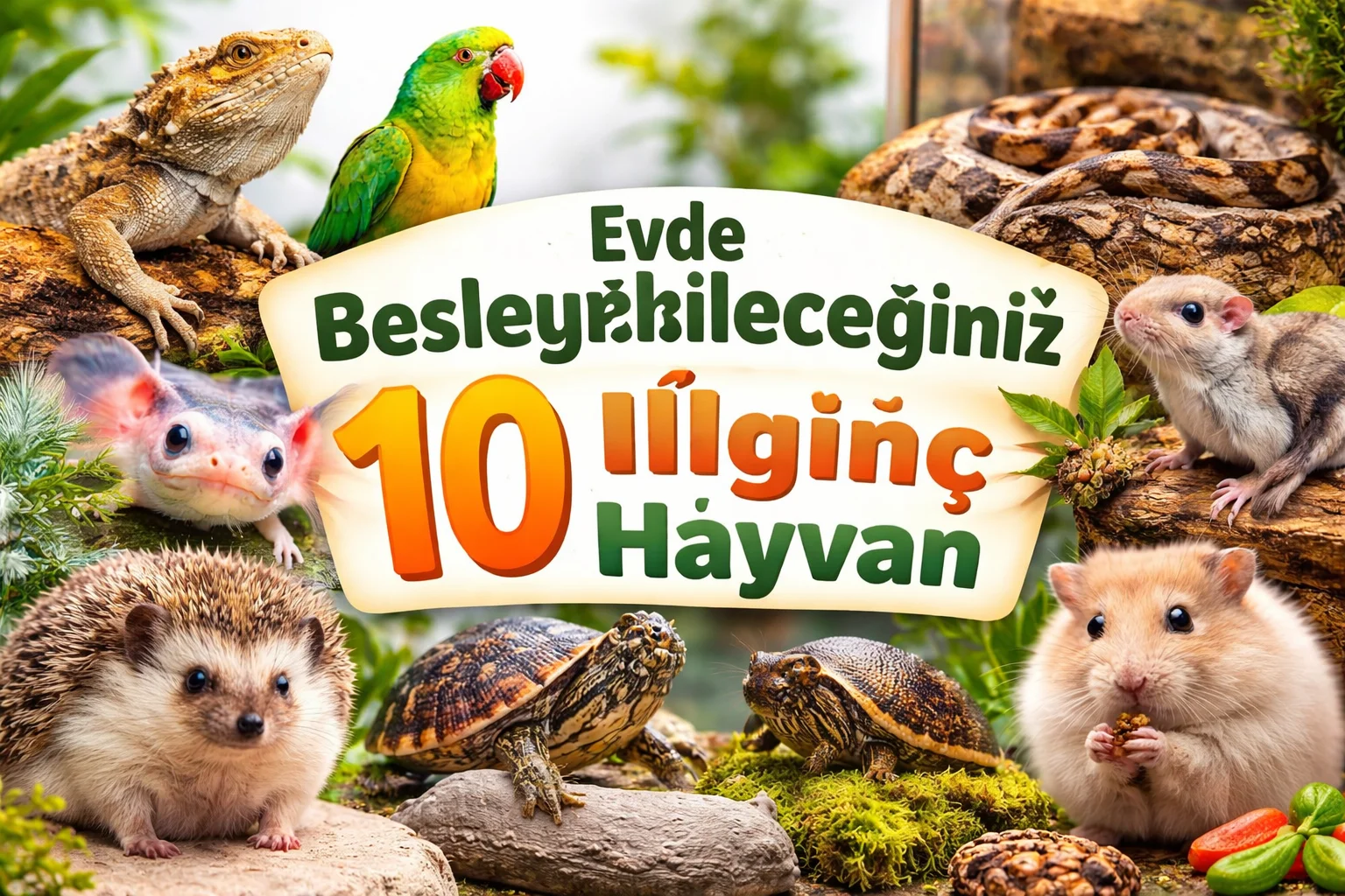 Evde Besleyebileceğiniz 10 İlginç Hayvan Listesi